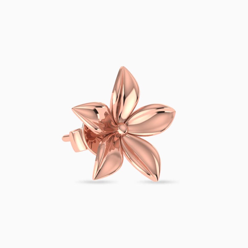 Miss L' by L'azurde Flower Stud Earrings in 18K Gold - Image 3